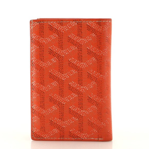 Goyard Accessories - Goyard Orange Coated Canvas Saint Pierre Card Case